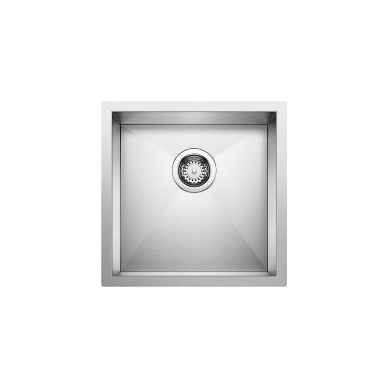 Blanco Quatrus R0 17-in Stainless Steel Undermount Bar Sink X6