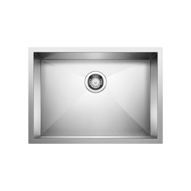 Blanco Quatrus R0 25-in Single Bowl Undermount Stainless Steel Kitchen Sink L1