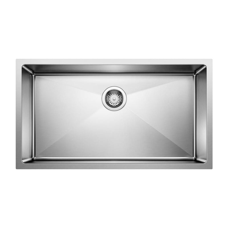 Blanco Quatrus R15 32-in Super Single Bowl Undermount Stainless Steel Kitchen Sink F3