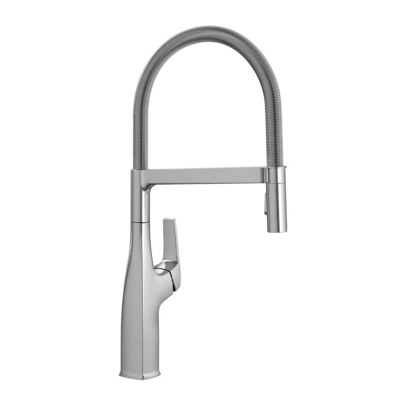 Blanco Rivana Semi-Pro Pull-Down Dual-Spray Kitchen Faucet, PVD Steel A9