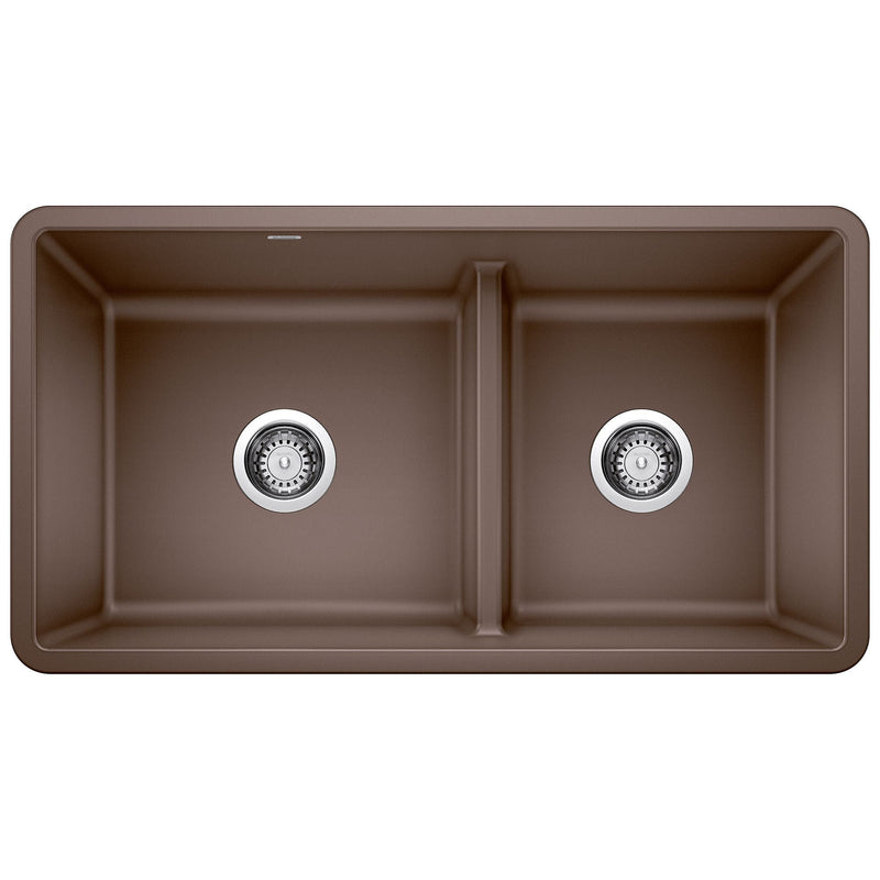 Blanco Undermount Kitchen Sink with Low Divide, PRECIS U, 33-in L8