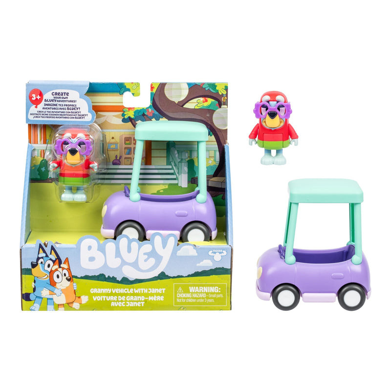 Bluey Granny Vehicle with Janet Interactive Playset E4