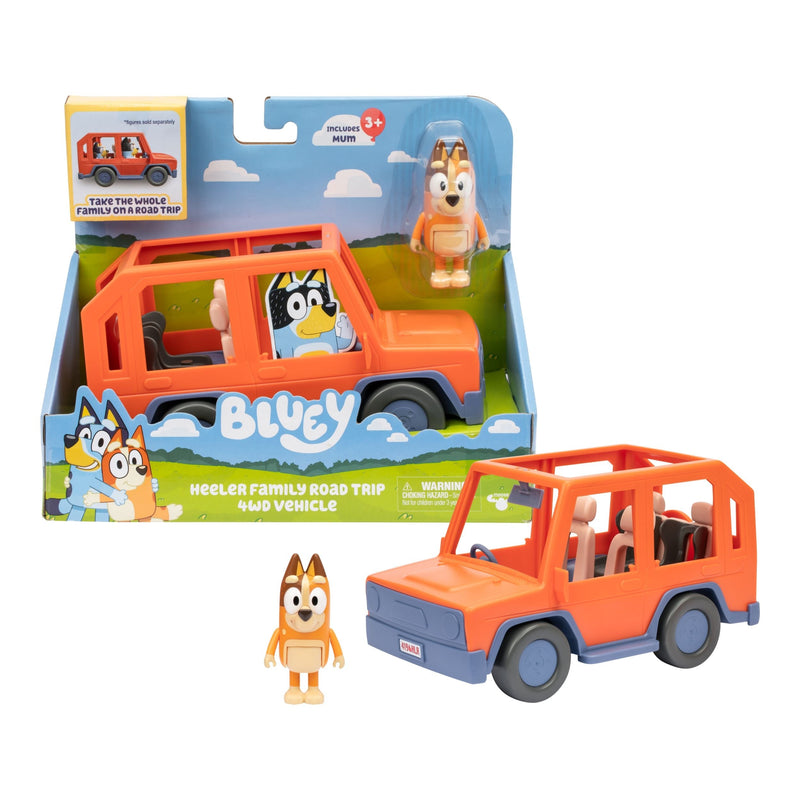 Bluey Heeler Family Road Trip 4WD Vehicle Playset with Mum Figure S1