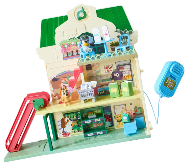 Bluey Supermarket and Restaurant Playset with Speaker E4