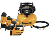 Bostitch Oil-Free Portable 3-Gun & Pancake Air Compressor Combo Kit, 150-PSI