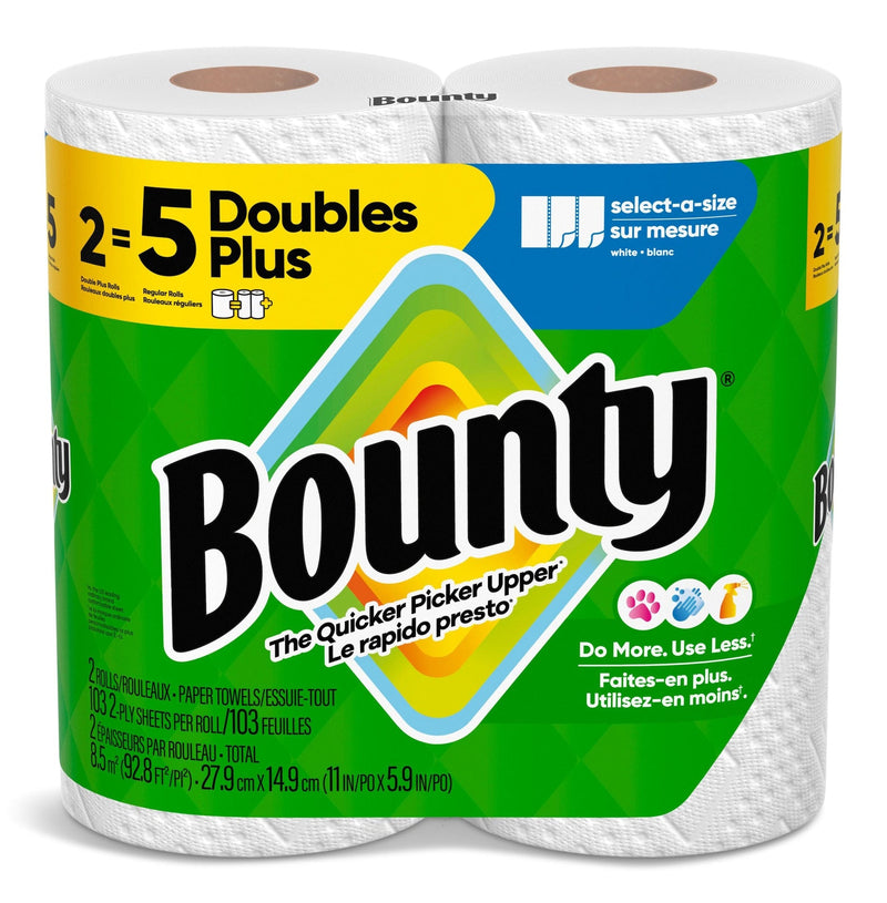 Bounty Select-A-Size Paper Towel, Double Rolls, 2-pk N5