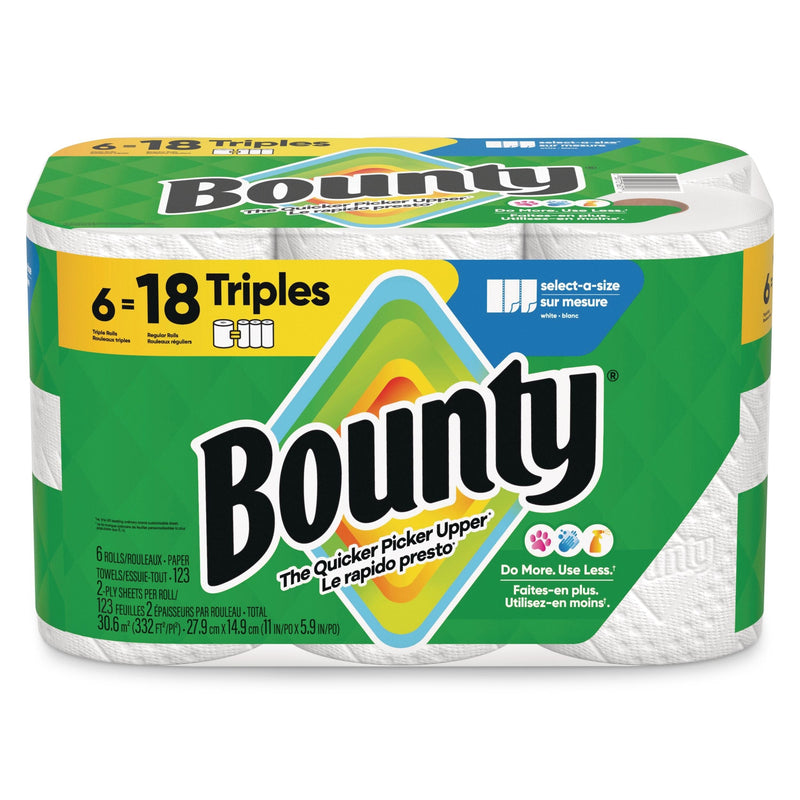 Bounty Triple Roll Paper Towel, 2-ply, 6-pk B8