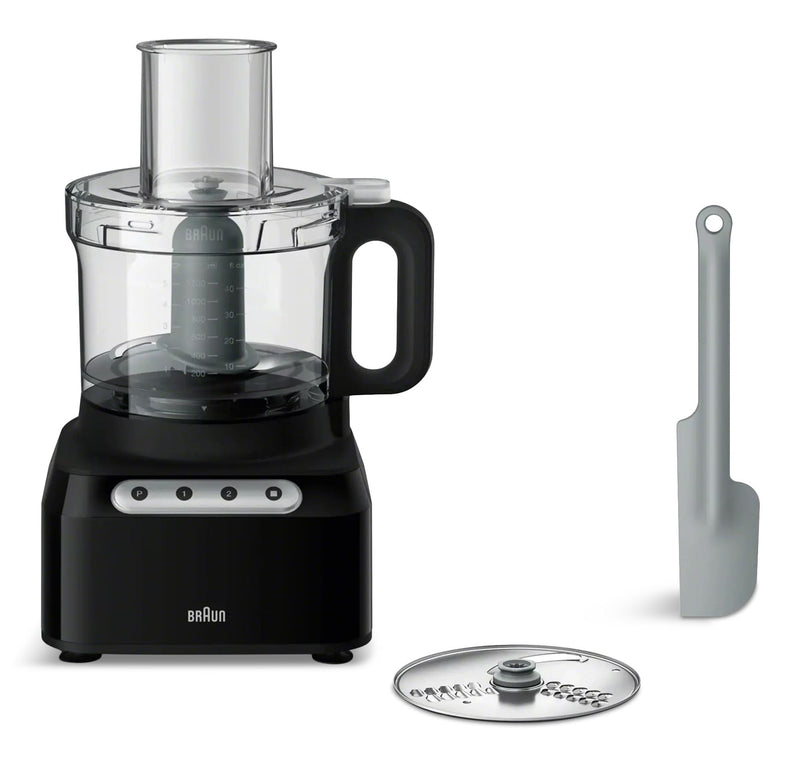 Braun 8-Cup (1.9 L) Food Processor, 550W Motor, Black B3
