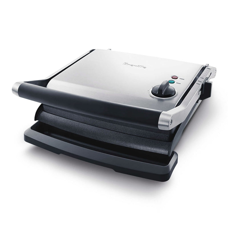 Breville Panini Non-Stick Indoor Grill & Sandwich Press, Brushed Stainless Steel U2