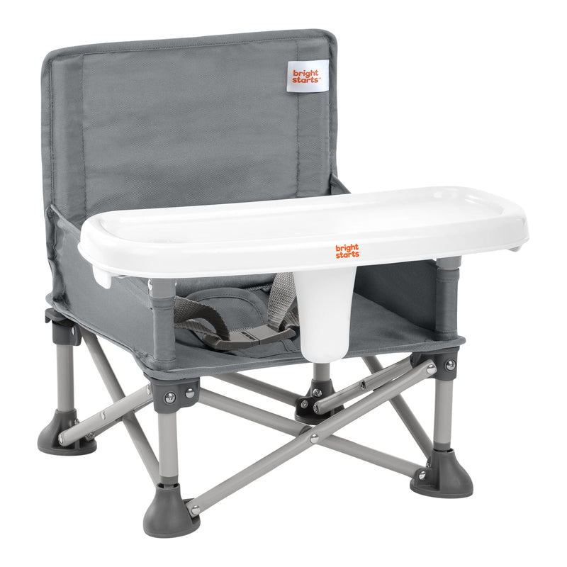 Bright Starts Pop 'N Sit Portable Booster Seat, Grey X4