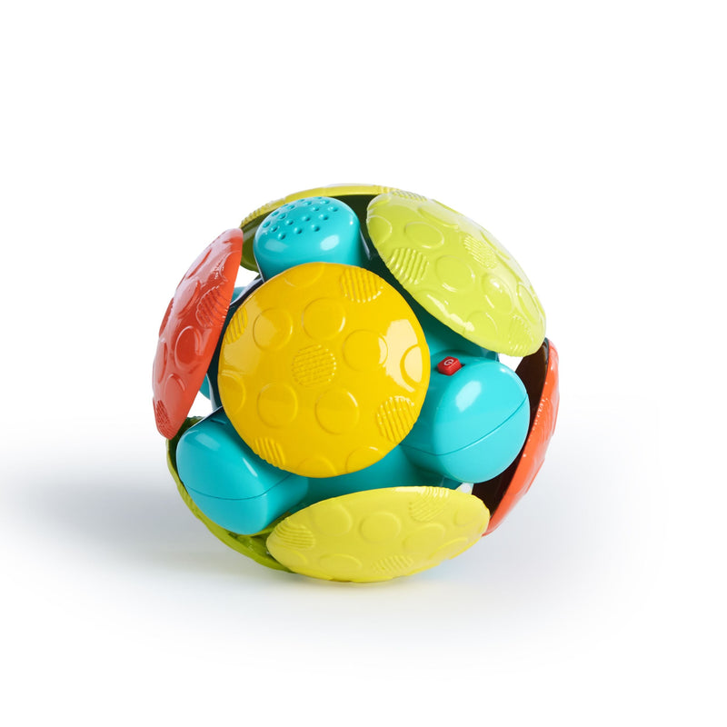 Bright Starts Wobble Bobble Crawl & Chase Activity Ball Toy, Bilingual, Ages 3m+ J1