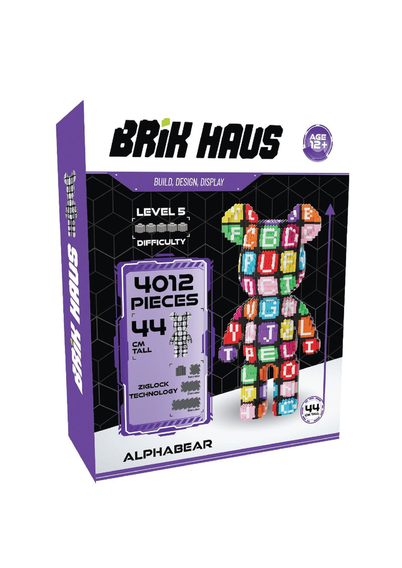 Brik Haus Alphabear Construction Set, Medium N1