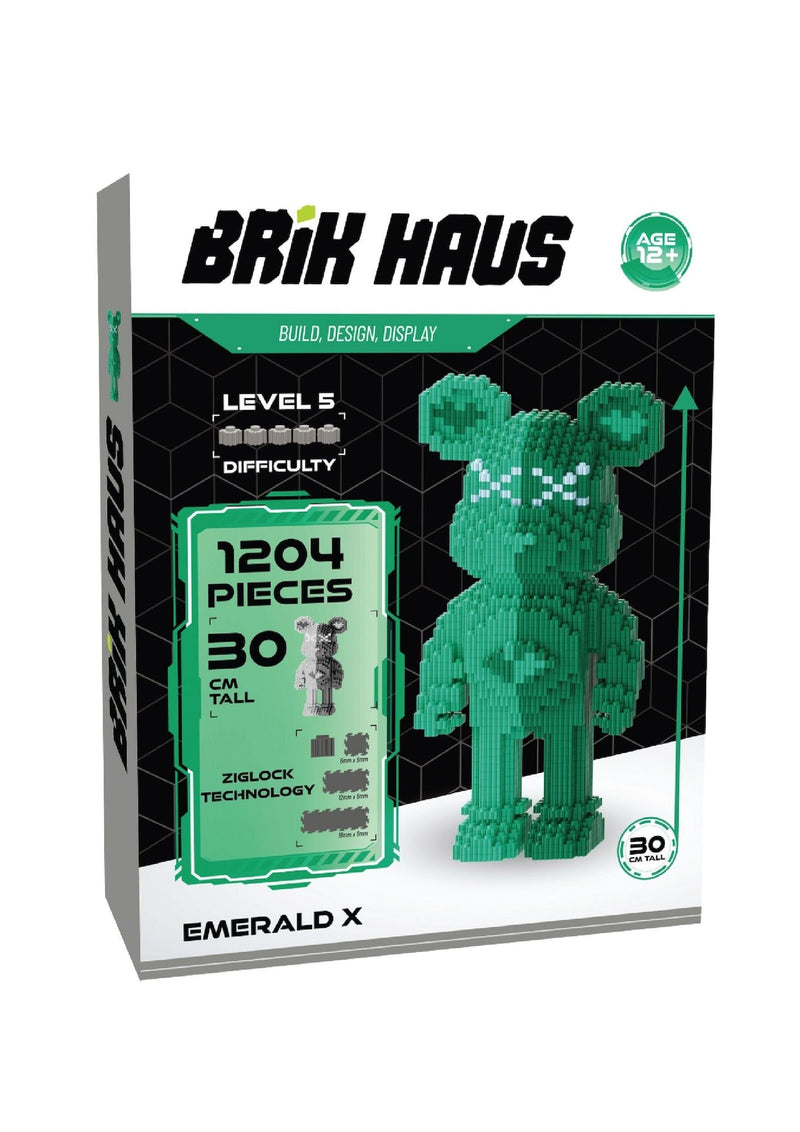 Brik Haus Green Bear Construction Set, Small S1