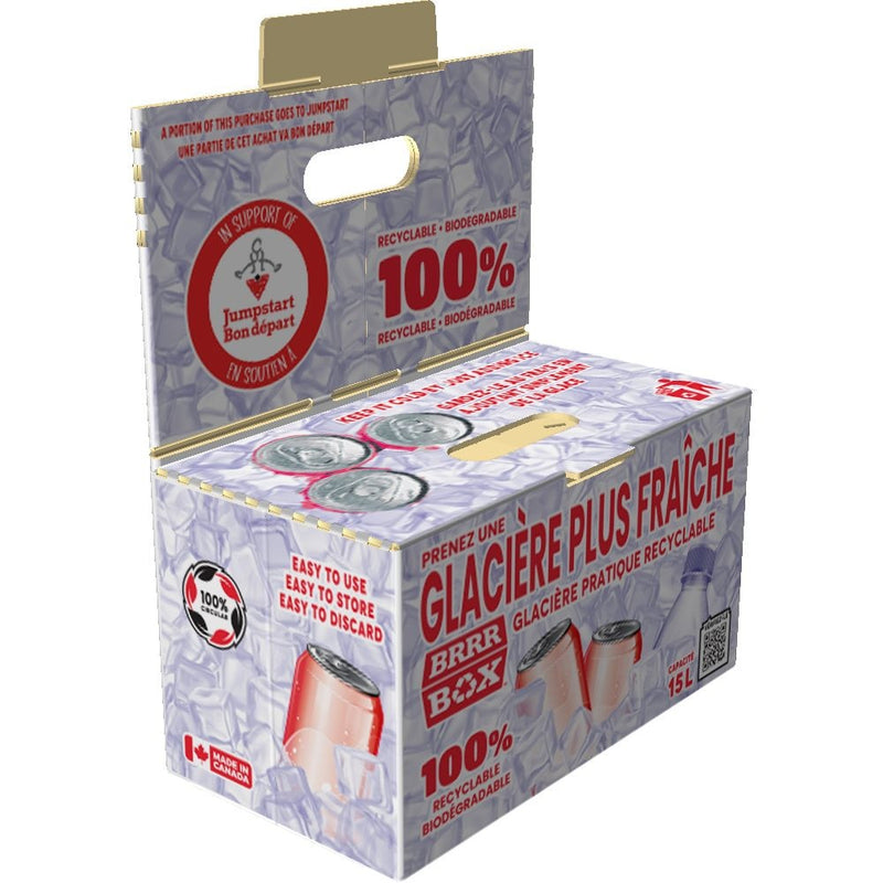 Brrr Box Recyclable Biodegradable Cooler, 15-L, White P1
