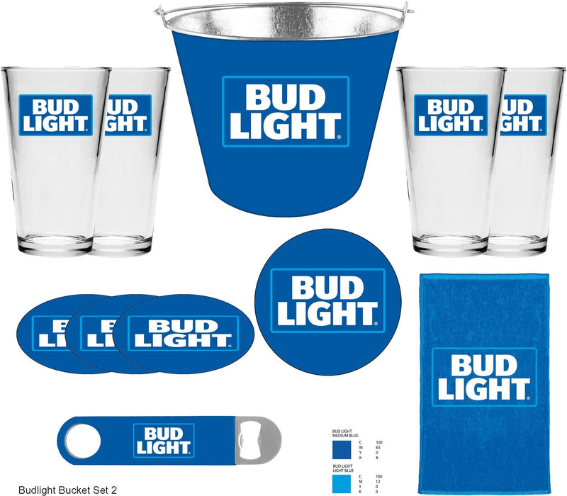 Budweiser Bucket Gift Set, 11-pc S9