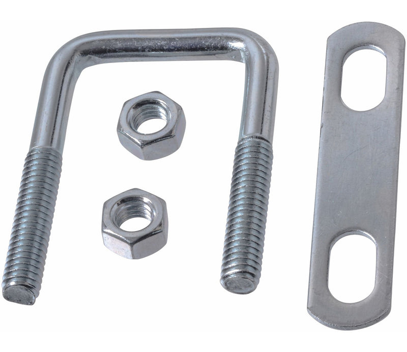 Buildex Square U Bolt, Carbon Steel, Zinc-Plated, 3 x 2-in J4