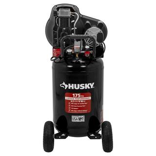 Husky 30 Gal. 175 PSI Oil Lubed Belt Drive Portable Vertical Electric Air Compressor C304H F3