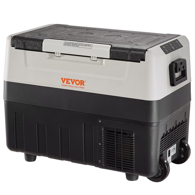 VEVOR Car Refrigerator 48Qt, Dual Zone Car Fridge Freezer12/24V DC 110-240V AC Electric Compressor Cooler for Truck Vehicle RV H5