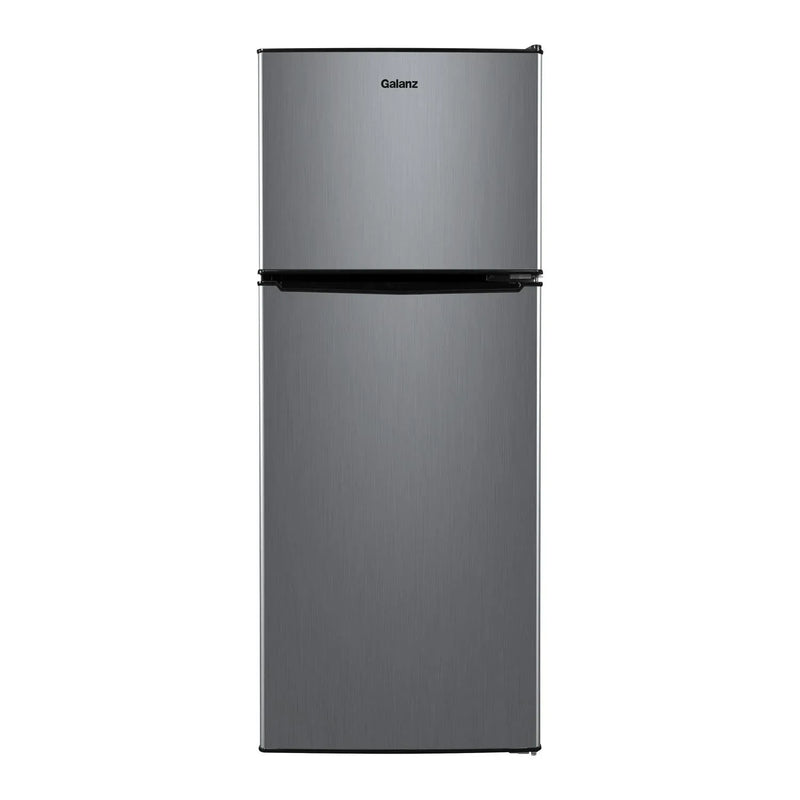 4.6. Cu ft Two Door Mini Refrigerator with Freezer, Stainless Steel A6