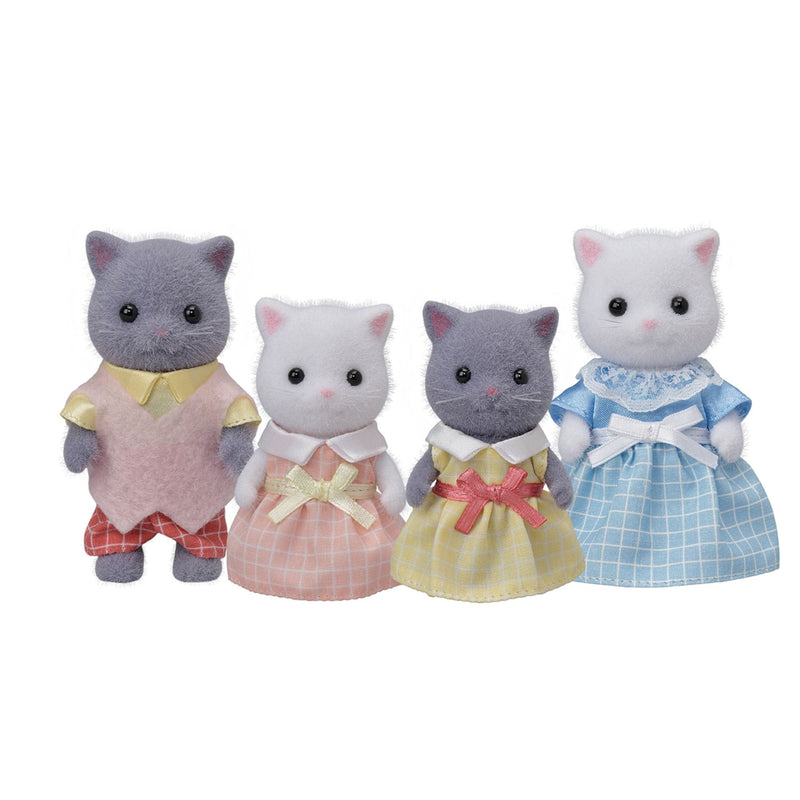 Calico Critters 4-Member Family Collectible Doll Figures for Ages 3+, Various Figures N4