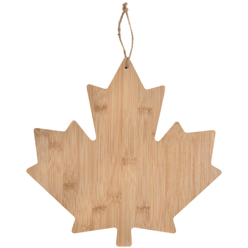 Canada Day Maple Leaf Wood Charcuterie Board, Tan M6