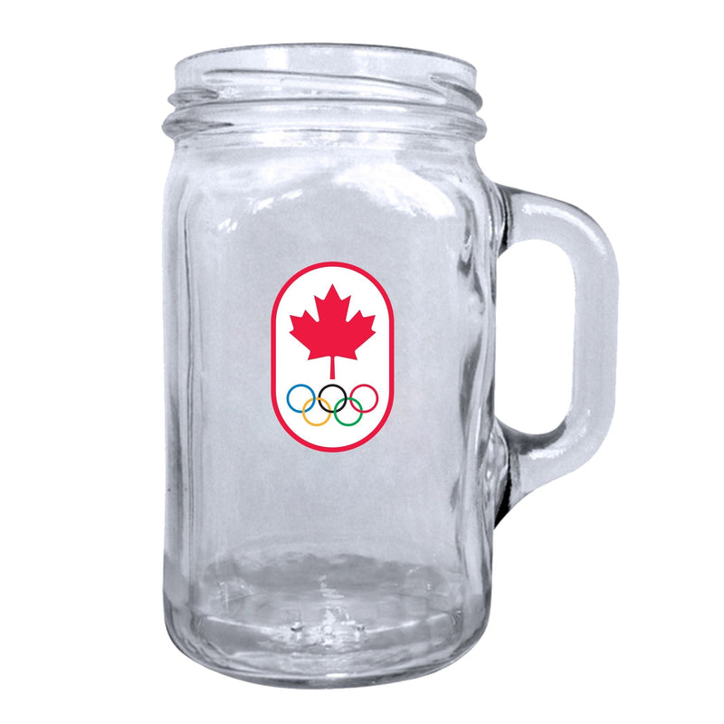 Canadian Olympic Team Mason Jar Mug Pint Glass For Fans/Collectors, 16.5-oz T8