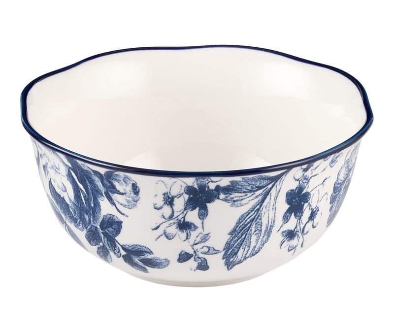 CANVAS Augusta Stoneware All Purpose Bowl, 1-pc, White/Blue Floral V7