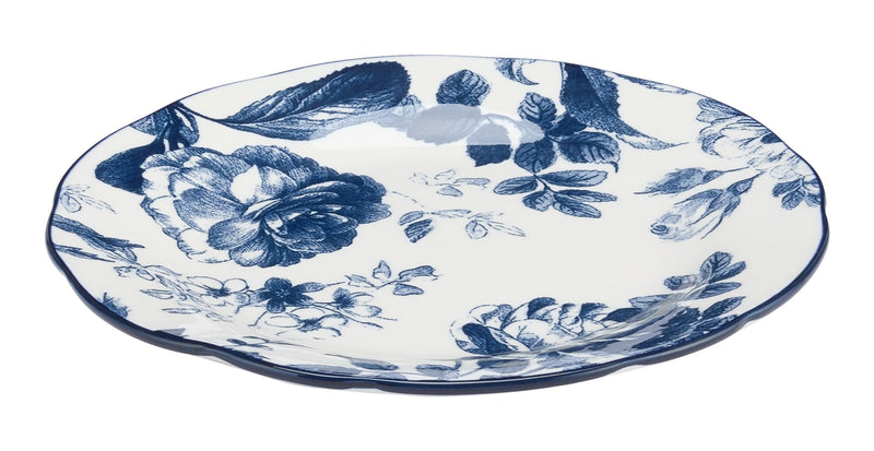 CANVAS Augusta Stoneware Salad Plate, 1-pc. White/Blue Floral K0