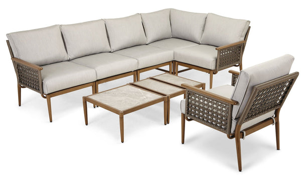CANVAS Baffin All-Weather Wicker Outdoor/Patio Conversation Set with Custom Fit Cover I6