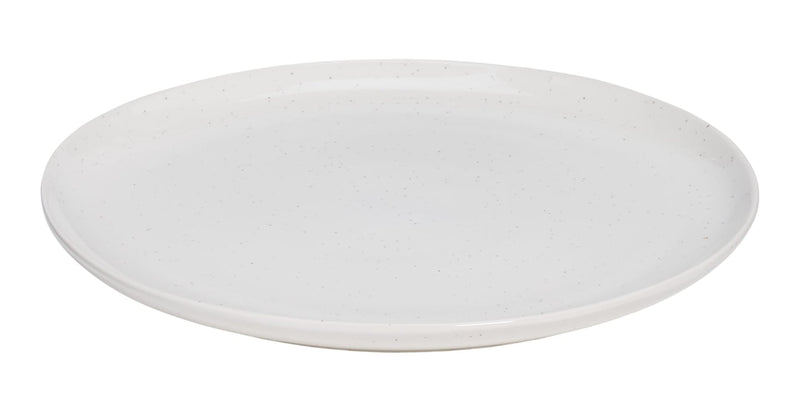 CANVAS Bettina Glossy Stoneware Salad Plate, 1-pc, White Speckle H0