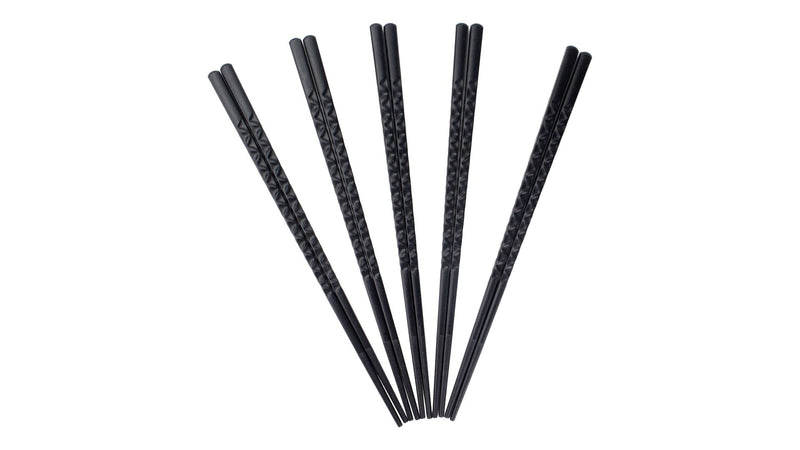 CANVAS Black Dishwasher Safe Chopsticks, Serves 5, 10-pc Q1