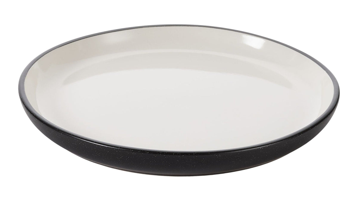 CANVAS Catalone Side Kitchen/Dinner Plate, 1-pc, Black/White