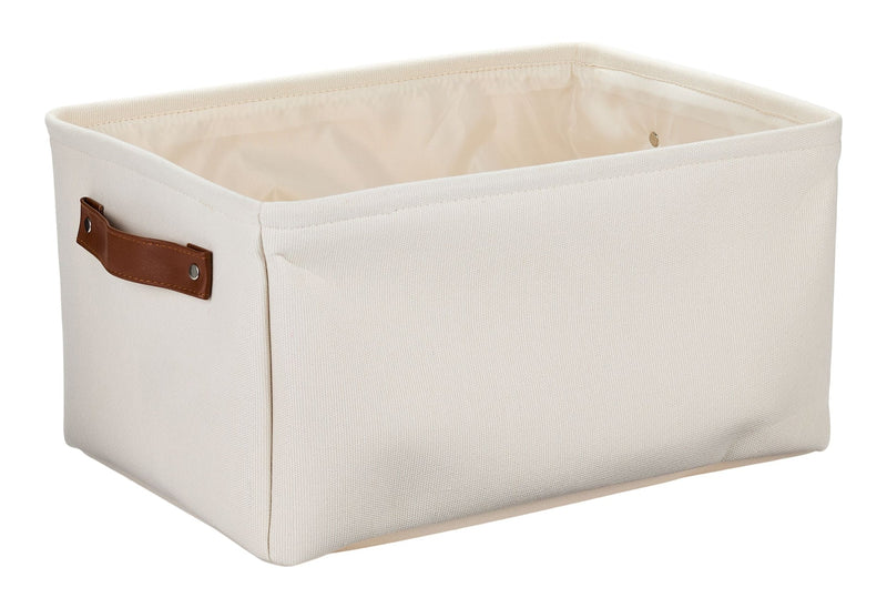 Canvas Dylan Rectangular Fabric Storage Basket, Assorted Colours Z8
