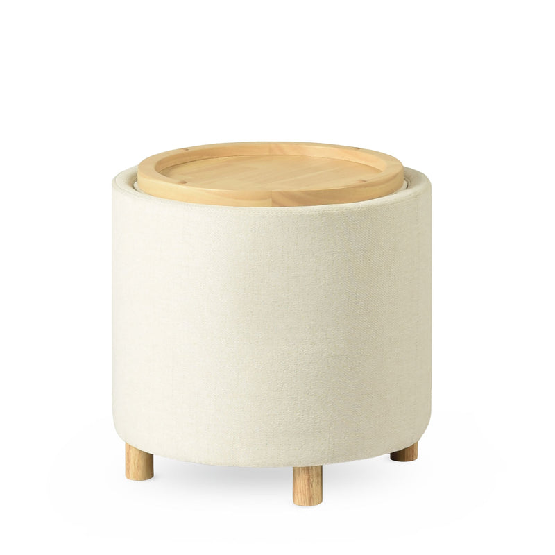 Canvas Fergus Ottoman, Grey K4
