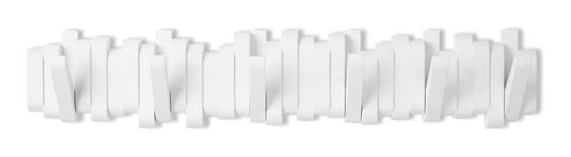 CANVAS Flemington Steel 6-Hook Flip Down Rail, White, 24-in I0