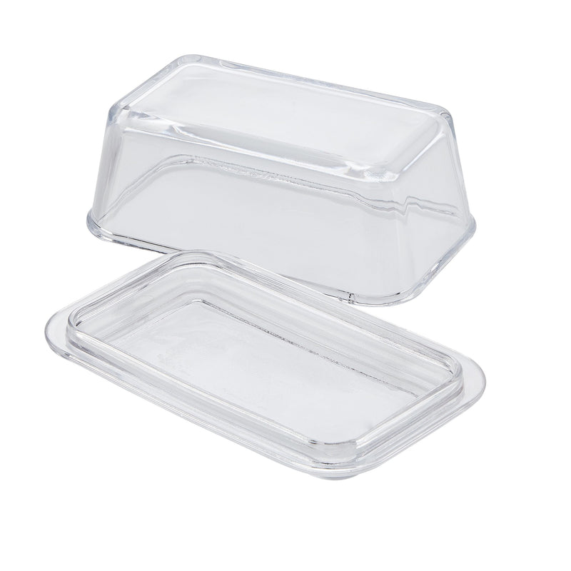 CANVAS Glass Butter Dish, 1-lb Butter Capacity, With Lid, Dishwasher Safe D7