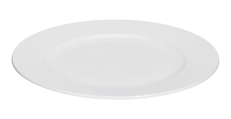 CANVAS Highbury Ribbed New Bone Dinner Plate, 1-pc, White M7