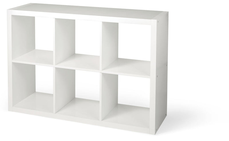 CANVAS Invermere 6-Cube Storage Organizer, Bookcase/Bookshelf, White H2