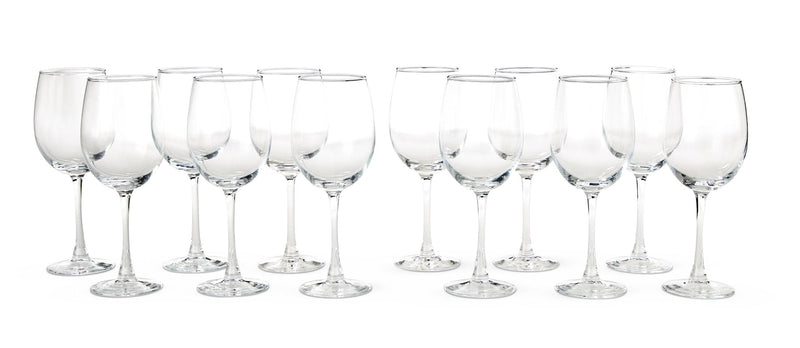 CANVAS Lead-Free Stemmed Wine Glass Set, 15.5-oz, 12-pk D9