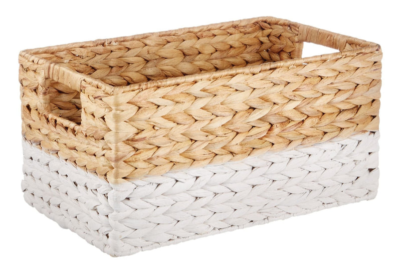 CANVAS Lucy Rectangular Woven Natural Material Storage Basket, 13 x 8.6 x 7-in V2