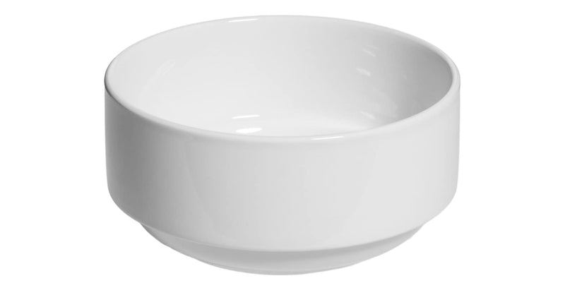 CANVAS Modern Edge Porcelain All Purpose Bowl, 5-in, White B0