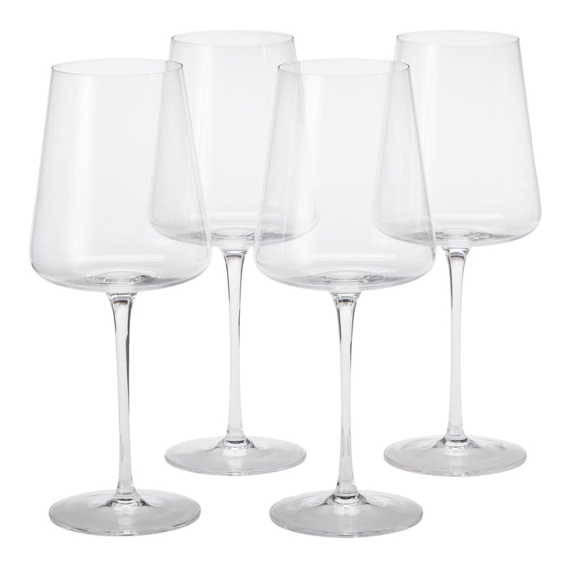 CANVAS Modern Lead-Free Stemmed Wine Glass Set, 4-pk K7