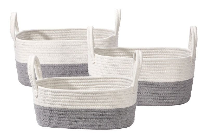 CANVAS Nesting Rope Baskets Set, 3-pk M1