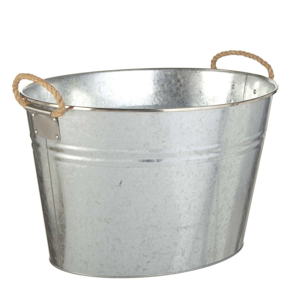 CANVAS Outdoor Oval Galvanized Party Tub, Assorted P3