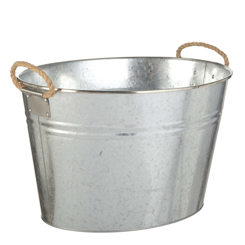 CANVAS Outdoor Oval Galvanized Party Tub, Assorted P3