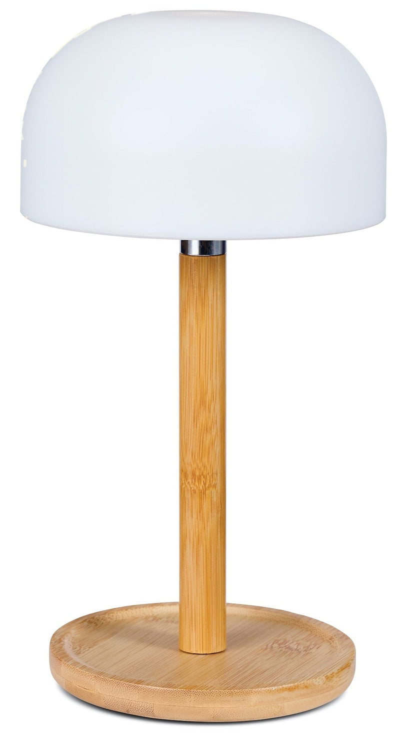CANVAS Outdoor Rechargable Bamboo Mushroom Lamp, Multiple Colour Modes N4