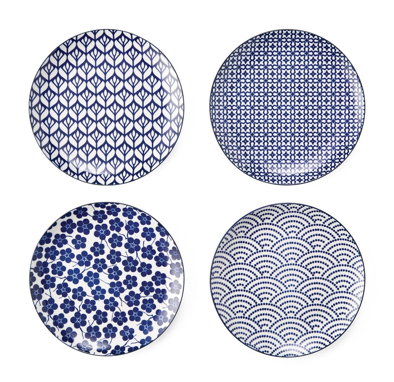 CANVAS Patterned Porcelain Side Plates Serveware Set, 4-pk Q7