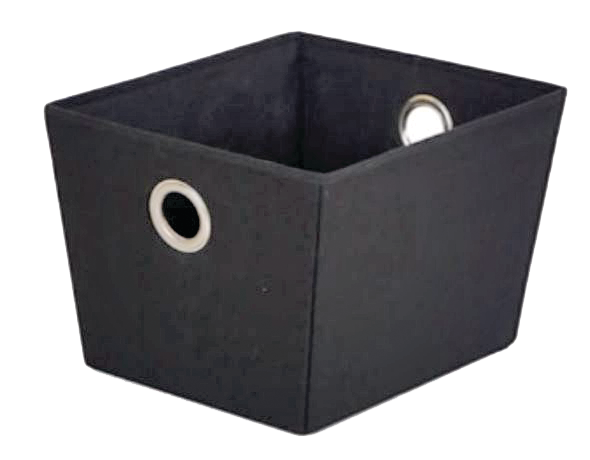 CANVAS Piper Basket, Black, 13.5 x 11.4 x 8.8-in G1