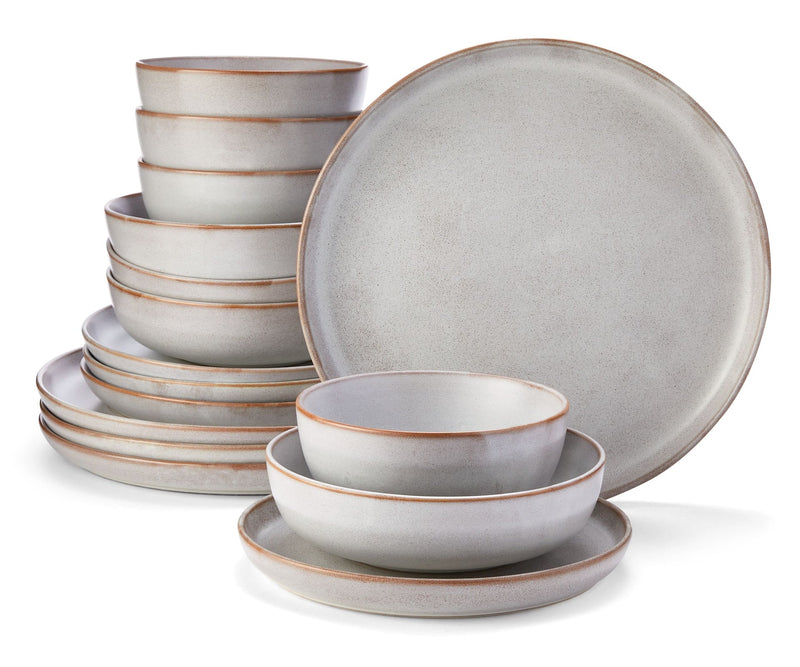 CANVAS Reactive Glaze Dinnerware Set, Serves 4, 16-pc X1