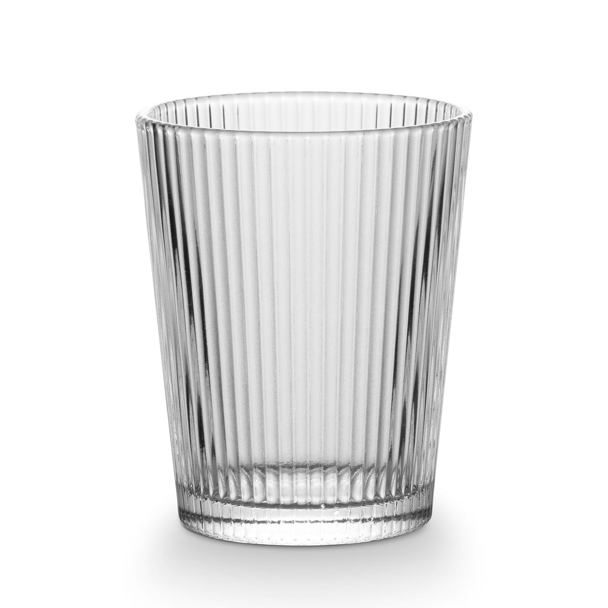 CANVAS Ribbed DOF Dinner Glass Set, Lead-free, 4-pc